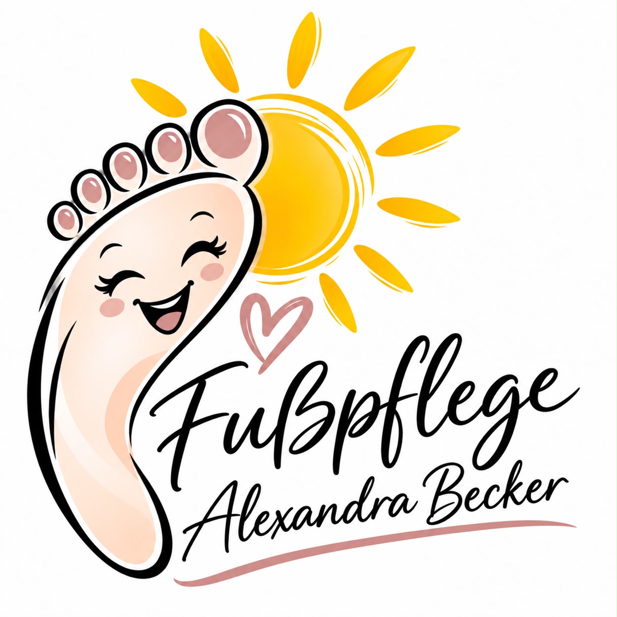 Logo Fußpflege Alexandra Becker – Sonne Fußpflege in Sachsen bei Ansbach